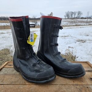 Ranger Men's 15" 5--Buckle Rubber Overboot Black - T369-BLM-BLACK